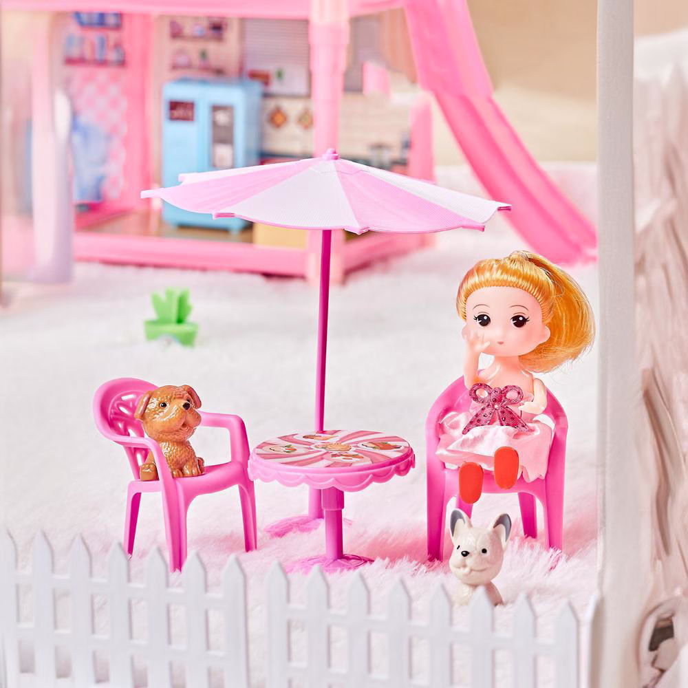 Vitsmunaleg prinsessukastali leikfang, stelpur, byggingarkubbar, dúkkuhús, tréhús, börn, leikföng - Image 5